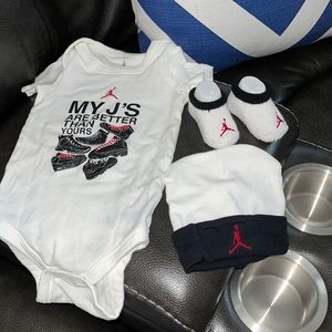 Baby Jordan Booties and Onesie